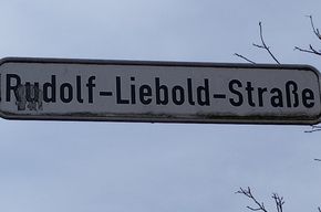 Rudolf Liebold - Straßenschild in Chemnitz